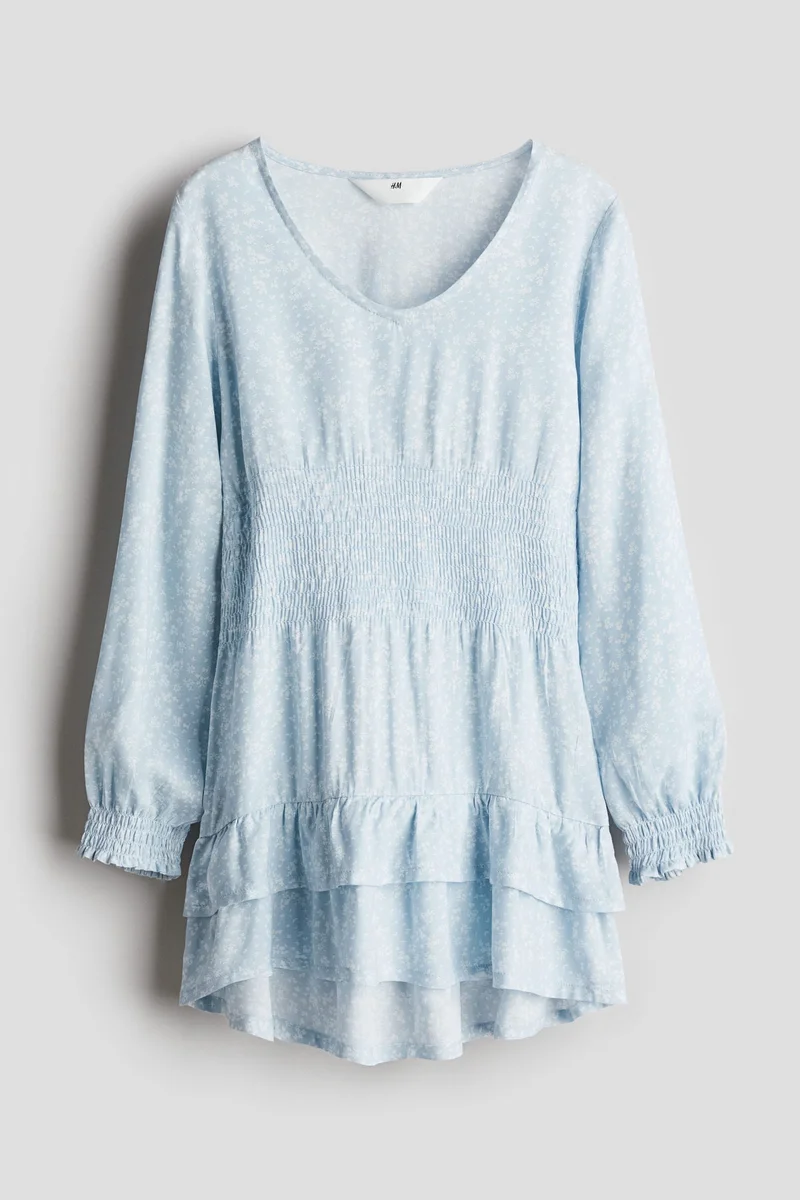 اتش اند ام فستان طبقات بنقشة الزهور